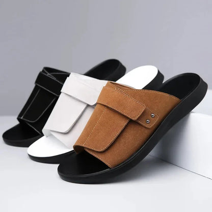 Luca | Premium Single Strap Slide Sandals