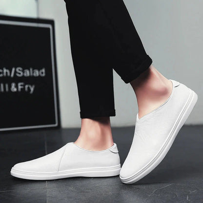 Luca | Chic Slip-On Sneakers with White Sole