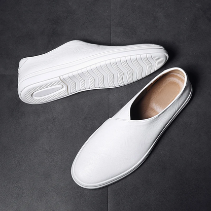 Luca | Chic Slip-On Sneakers with White Sole