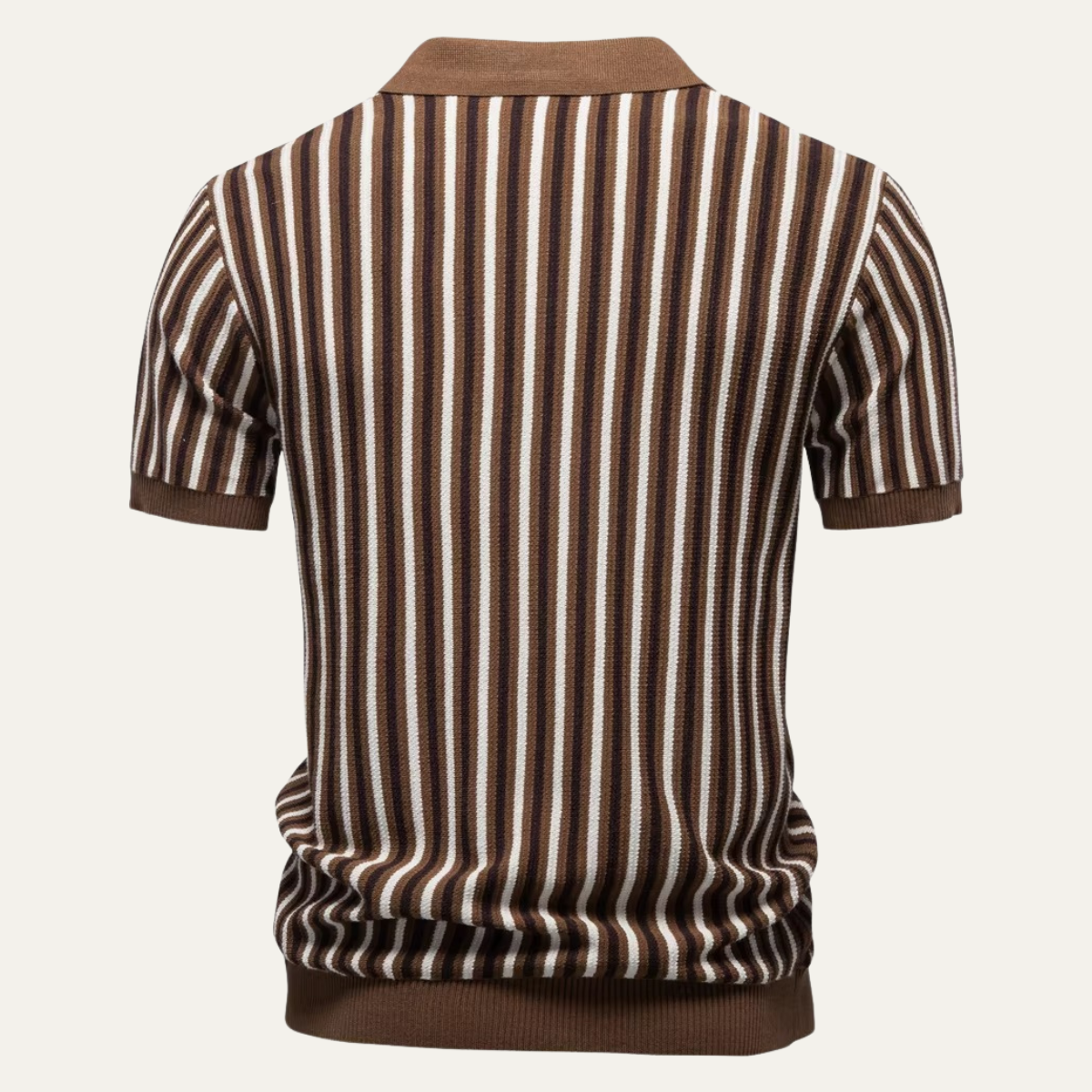 Jasper | Striped Knit Polo Shirt