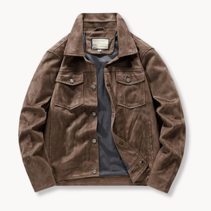 Quinlan | Luxe Suede Trucker Jacket