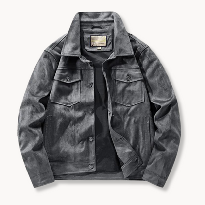 Quinlan | Luxe Suede Trucker Jacket