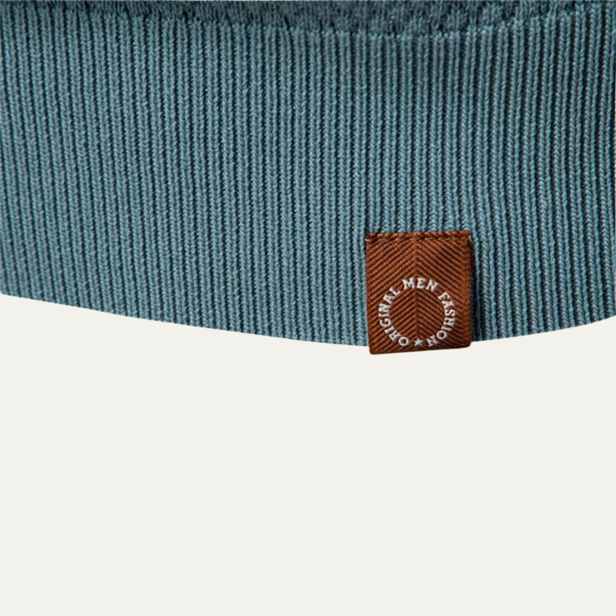 Luca | Textured Knit Open Collar Polo Shirt