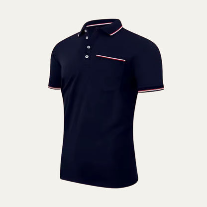 Luca | Tipped Collar Polo with Pocket
