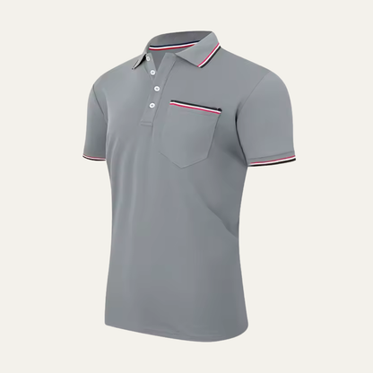 Luca | Tipped Collar Polo with Pocket