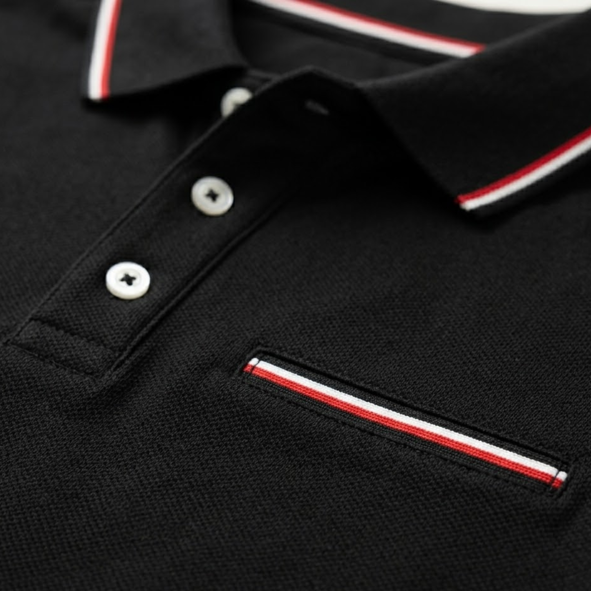 Luca | Tipped Collar Polo with Pocket