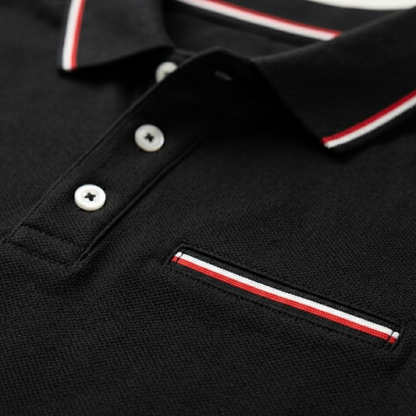 Luca | Tipped Collar Polo with Pocket