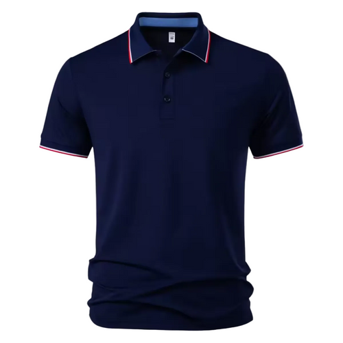 Luca | Tipped Polo Shirt with Stripe Collar