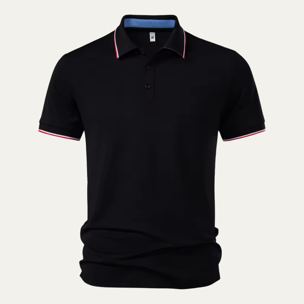 Luca | Tipped Polo Shirt with Stripe Collar