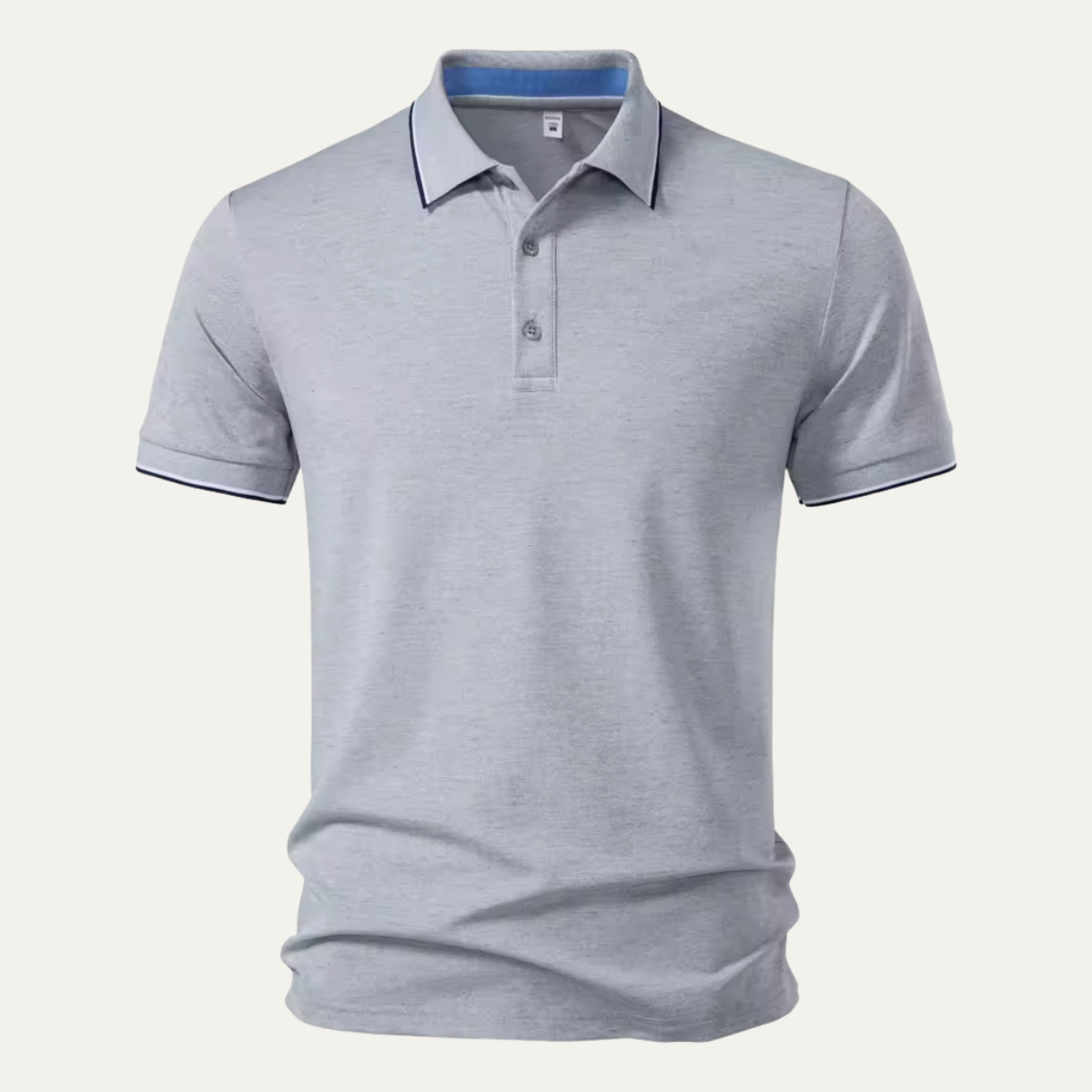 Luca | Tipped Polo Shirt with Stripe Collar
