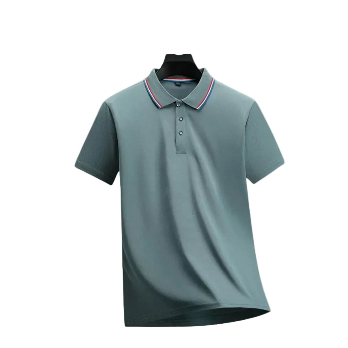Luca | Tricolor Tipped Collar Polo Shirt