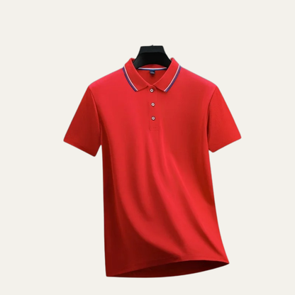 Luca | Tricolor Tipped Collar Polo Shirt