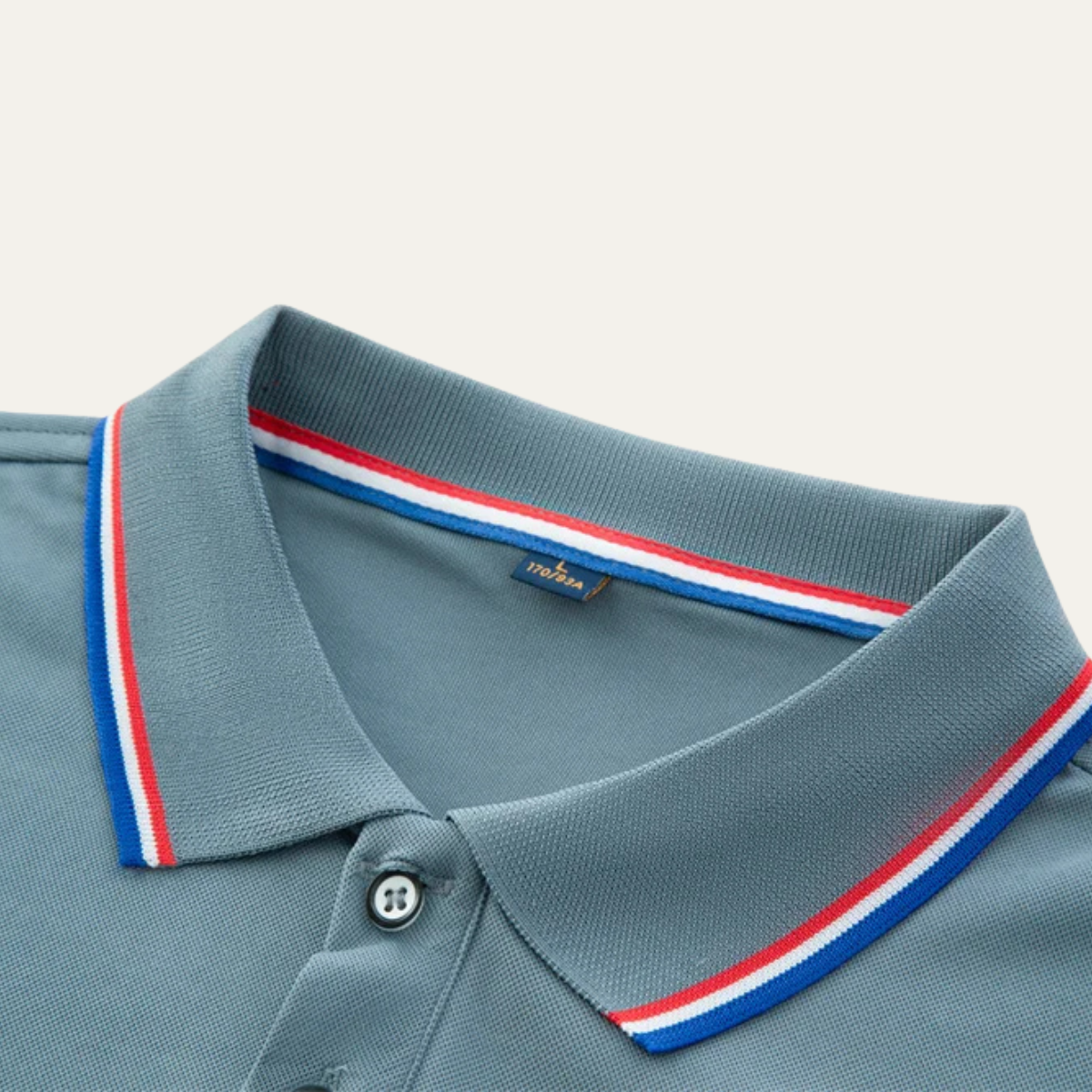 Luca | Tricolor Tipped Collar Polo Shirt