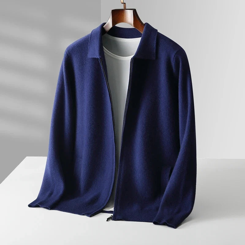 Luca | Luxe Zip-Up Knit Cardigan