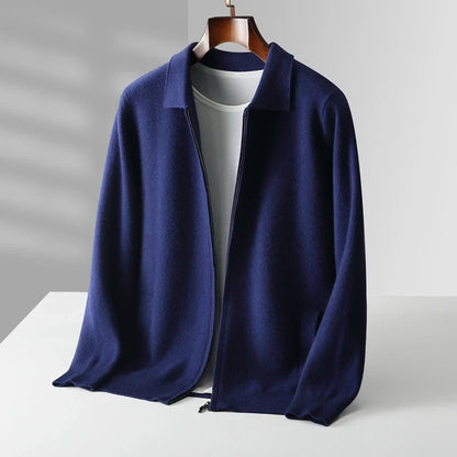 Luca | Luxe Zip-Up Knit Cardigan