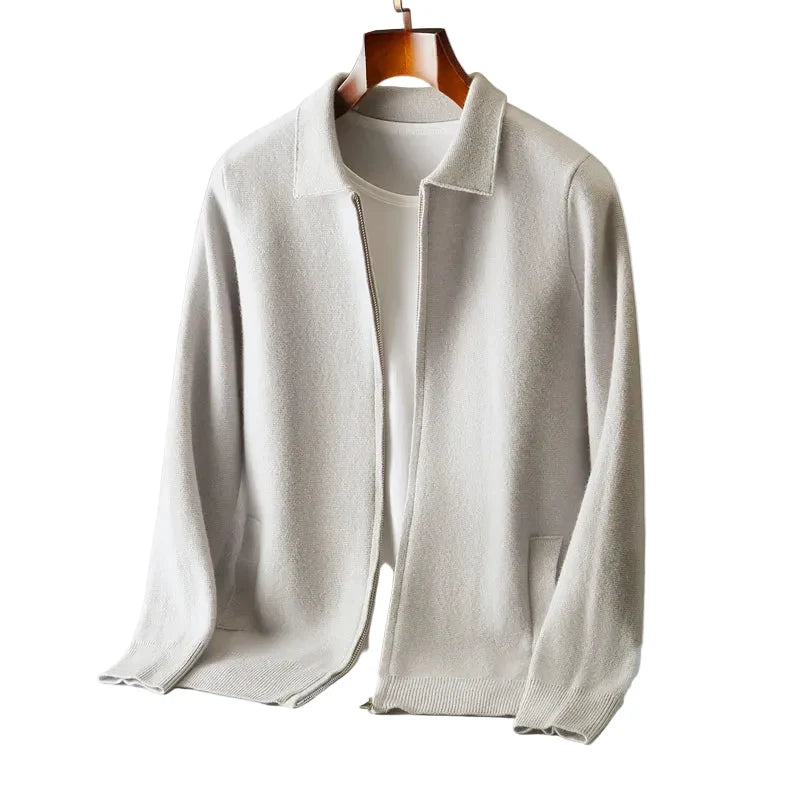 Luca | Luxe Zip-Up Knit Cardigan