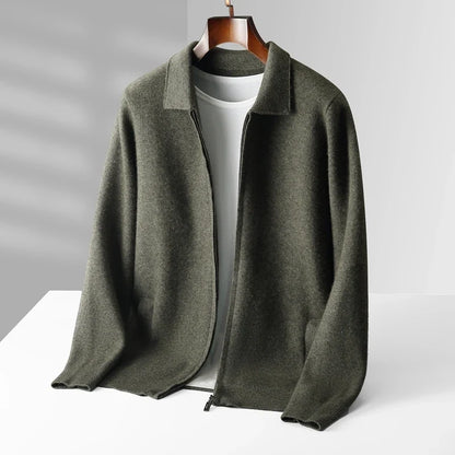Luca | Luxe Zip-Up Knit Cardigan