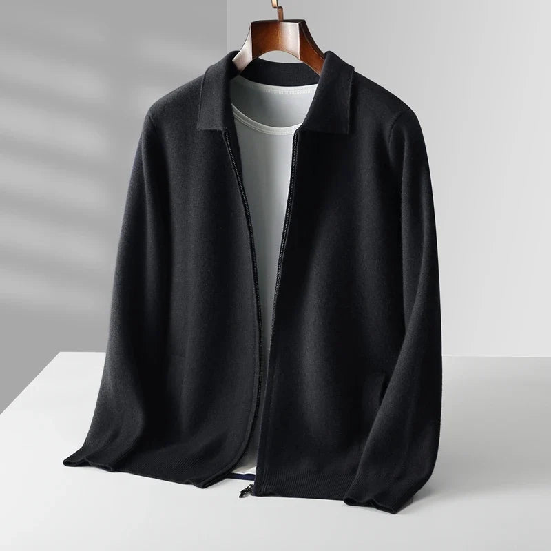 Luca | Luxe Zip-Up Knit Cardigan