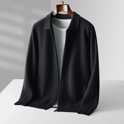 Luca | Luxe Zip-Up Knit Cardigan