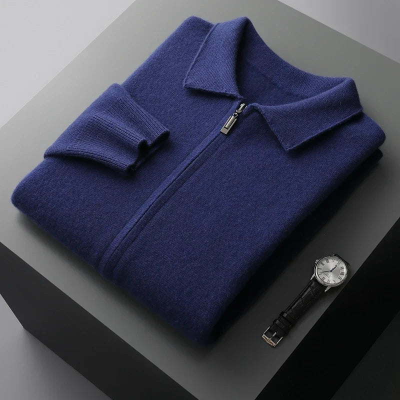 Luca | Luxe Zip-Up Knit Cardigan