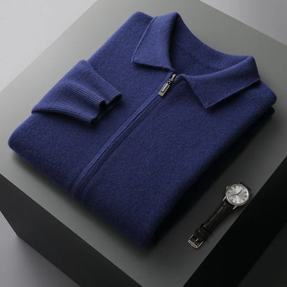 Luca | Luxe Zip-Up Knit Cardigan