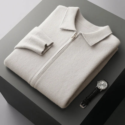 Luca | Luxe Zip-Up Knit Cardigan