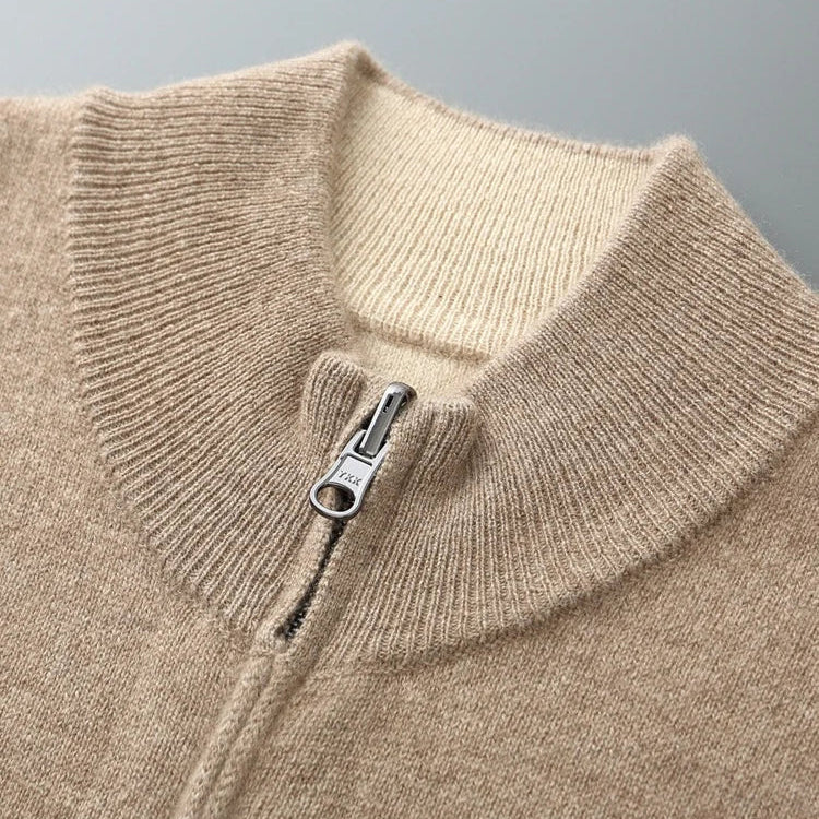 Julian | Luxe Zip-Up Knit Cardigan