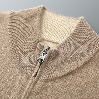 Julian | Luxe Zip-Up Knit Cardigan