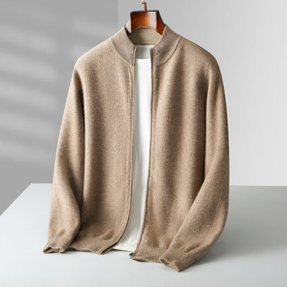 Julian | Luxe Zip-Up Knit Cardigan