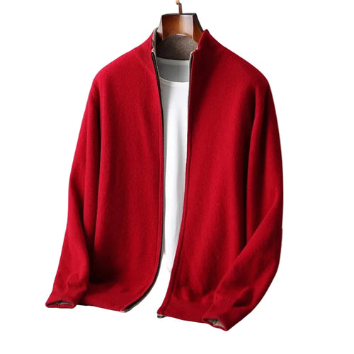 Julian | Luxe Zip-Up Knit Cardigan