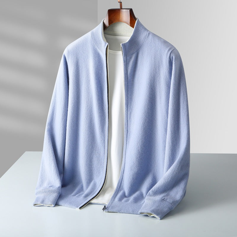 Julian | Luxe Zip-Up Knit Cardigan
