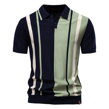 Xander | Contrast Knit Polo