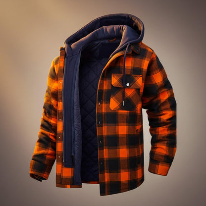 Jasper | Tailored Hooded Plaid Jacket