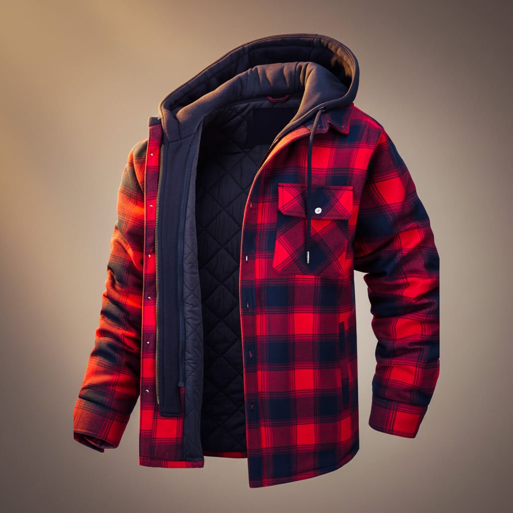 Jasper | Tailored Hooded Plaid Jacket