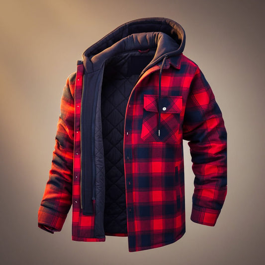 Jasper | Tailored Hooded Plaid Jacket