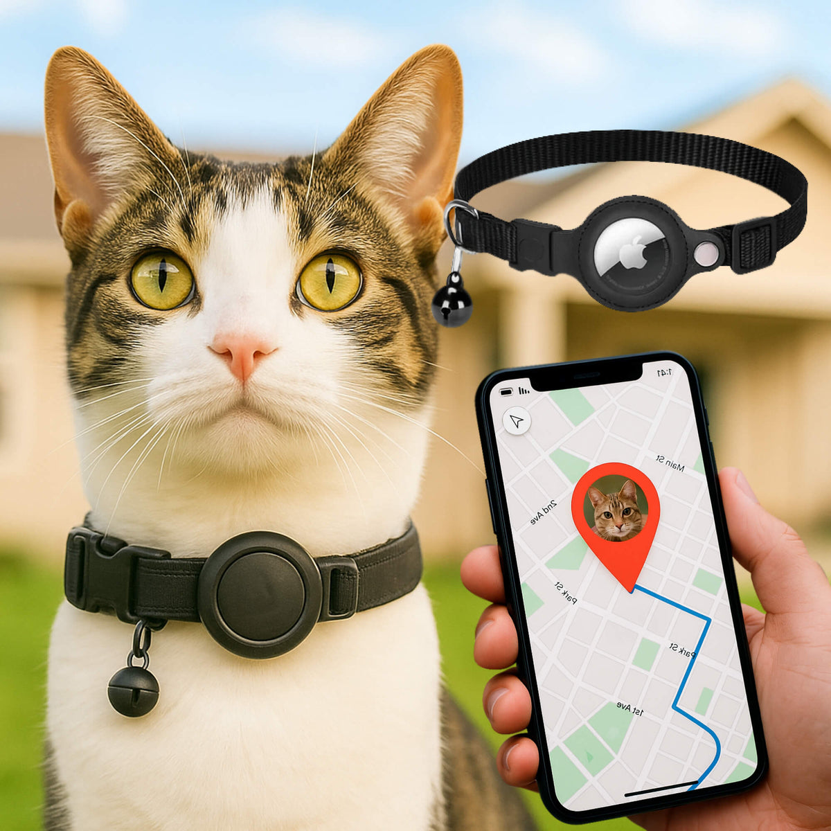 Kira | Reflective GPS Cat Collar