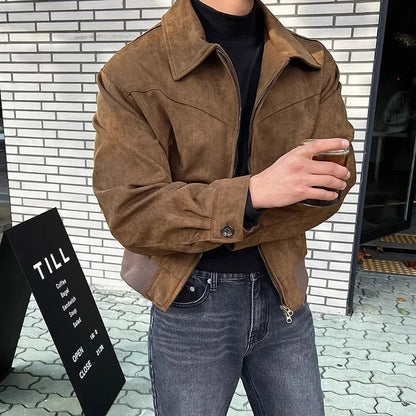 Dario | Luxe Smooth Suede Bomber Jacket