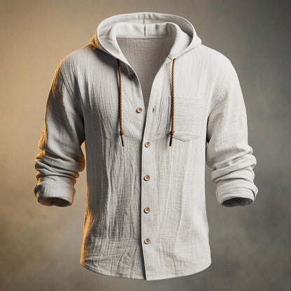 Everett | Cotton Linen Hooded Jacket