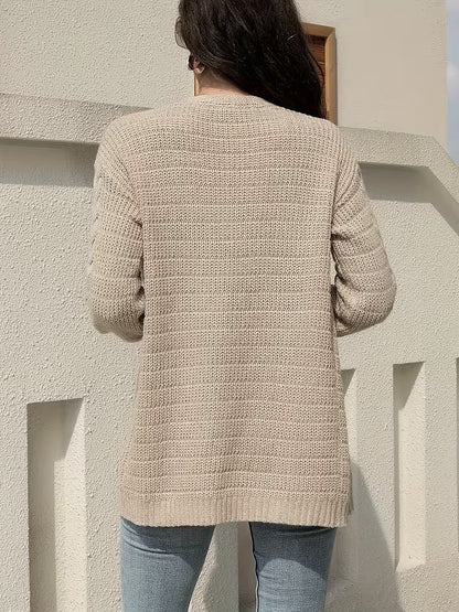 Elena | Luxe Cable-Knit Open-Front Cardigan