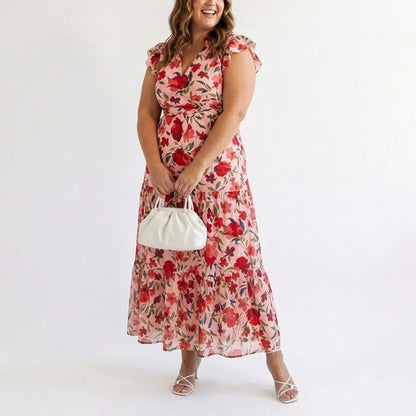 Isla | Floral Tiered Midi Dress
