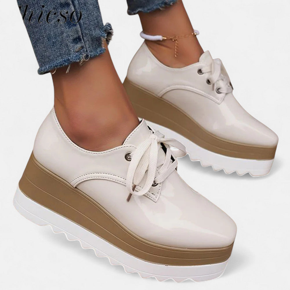 Lila | Chic Lace-Up Platform Derby Shoes