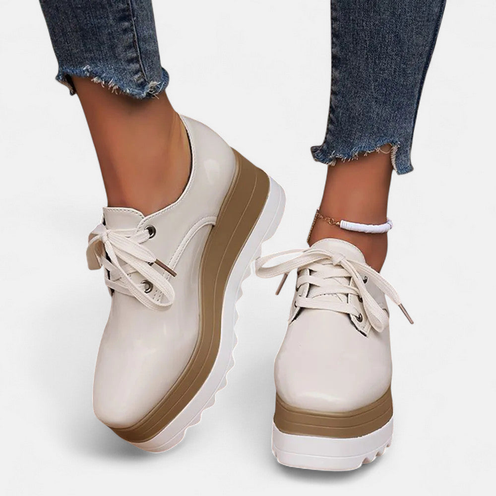 Lila | Chic Lace-Up Platform Derby Shoes