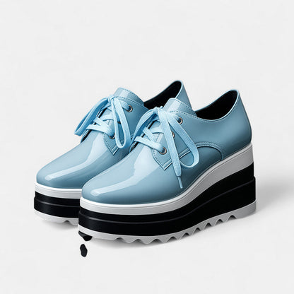 Lila | Chic Lace-Up Platform Derby Shoes