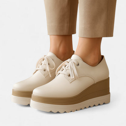 Lila | Chic Lace-Up Platform Derby Shoes