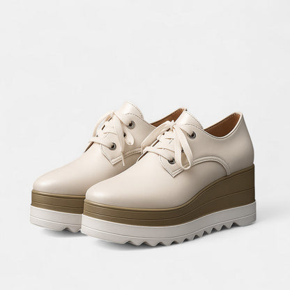 Lila | Chic Lace-Up Platform Derby Shoes