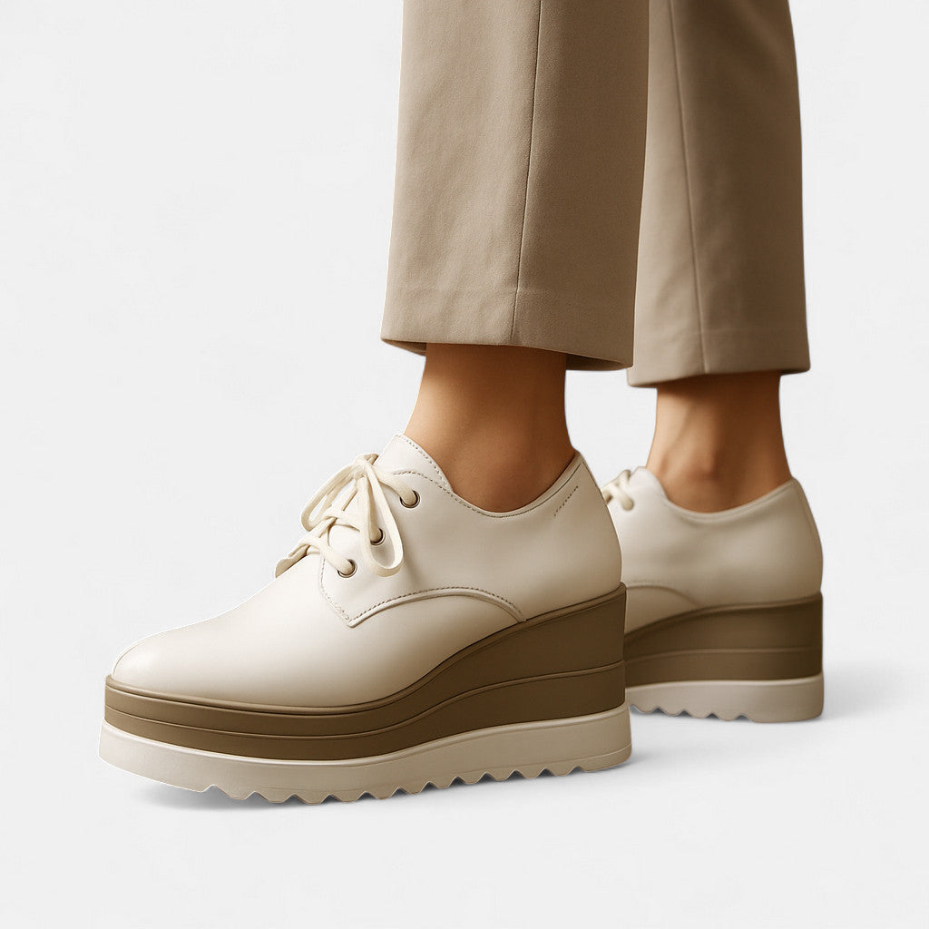 Lila | Chic Lace-Up Platform Derby Shoes
