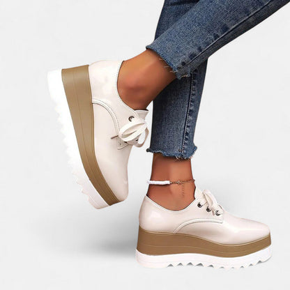 Lila | Chic Lace-Up Platform Derby Shoes