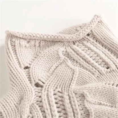 Lila | Luxe Cable-Knit Mock Neck Sweater