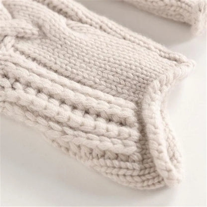 Lila | Luxe Cable-Knit Mock Neck Sweater