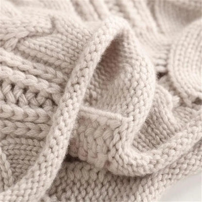 Lila | Luxe Cable-Knit Mock Neck Sweater